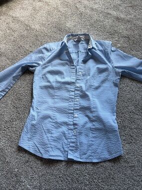 H&M Light Blue Pinstripe Button-Down Shirt